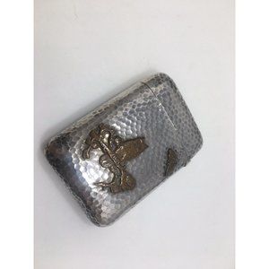 Antique Gorham Sterling Silver Mixed Metal Aesthetic cigarette joint box c 1880